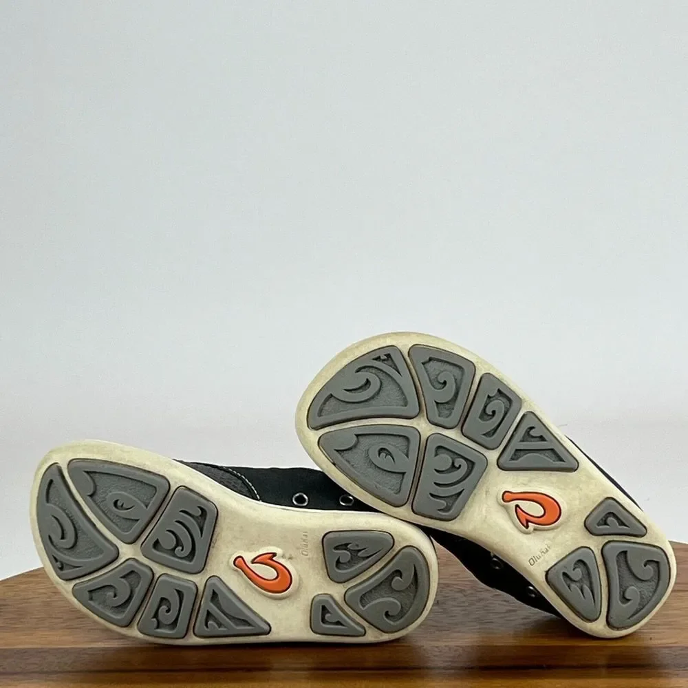 Little Kids Olukai Nohea Moku Gray Mesh Slip On Loafers Shoes Sneakers Size‎ 9 C